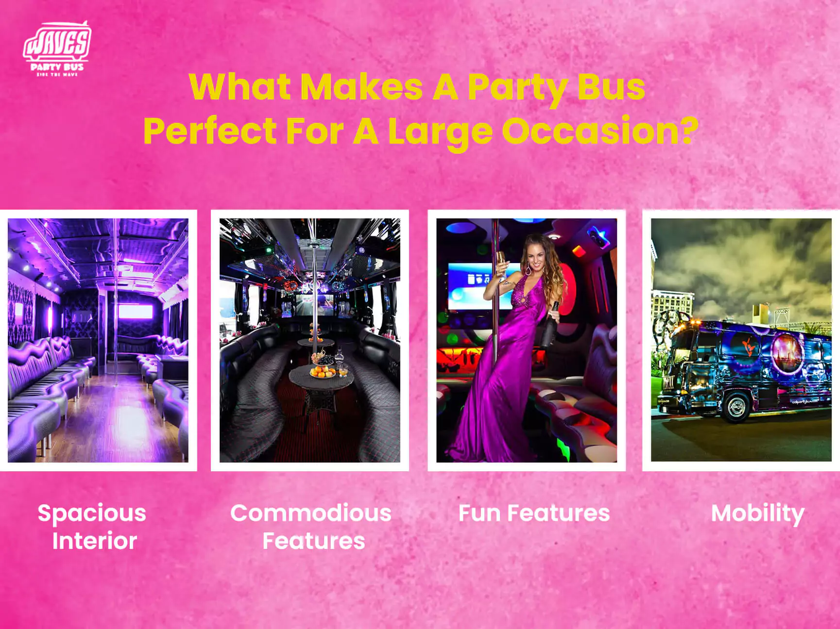 What Makes A Party Bus Perfect For A Large Occasion?